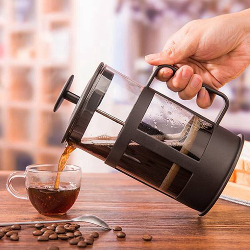 Bình pha cafe ấm trà Pha trà chuẩn kiểu Pháp Bình cafe,Bình Pha Cafe Kiểu Pháp 350ml/ 600ml - Bình pha cà phê french press - Dùng để pha trà hay cà phê theo phương pháp French press ép cà phê - Thiết kế tinh gọn, hiện đại - Chất liệu