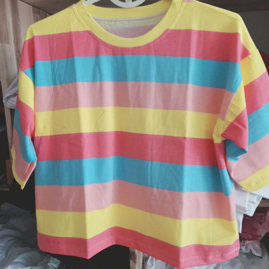 [HCM]áo thun nữ áo crop top  áo sọc ngang