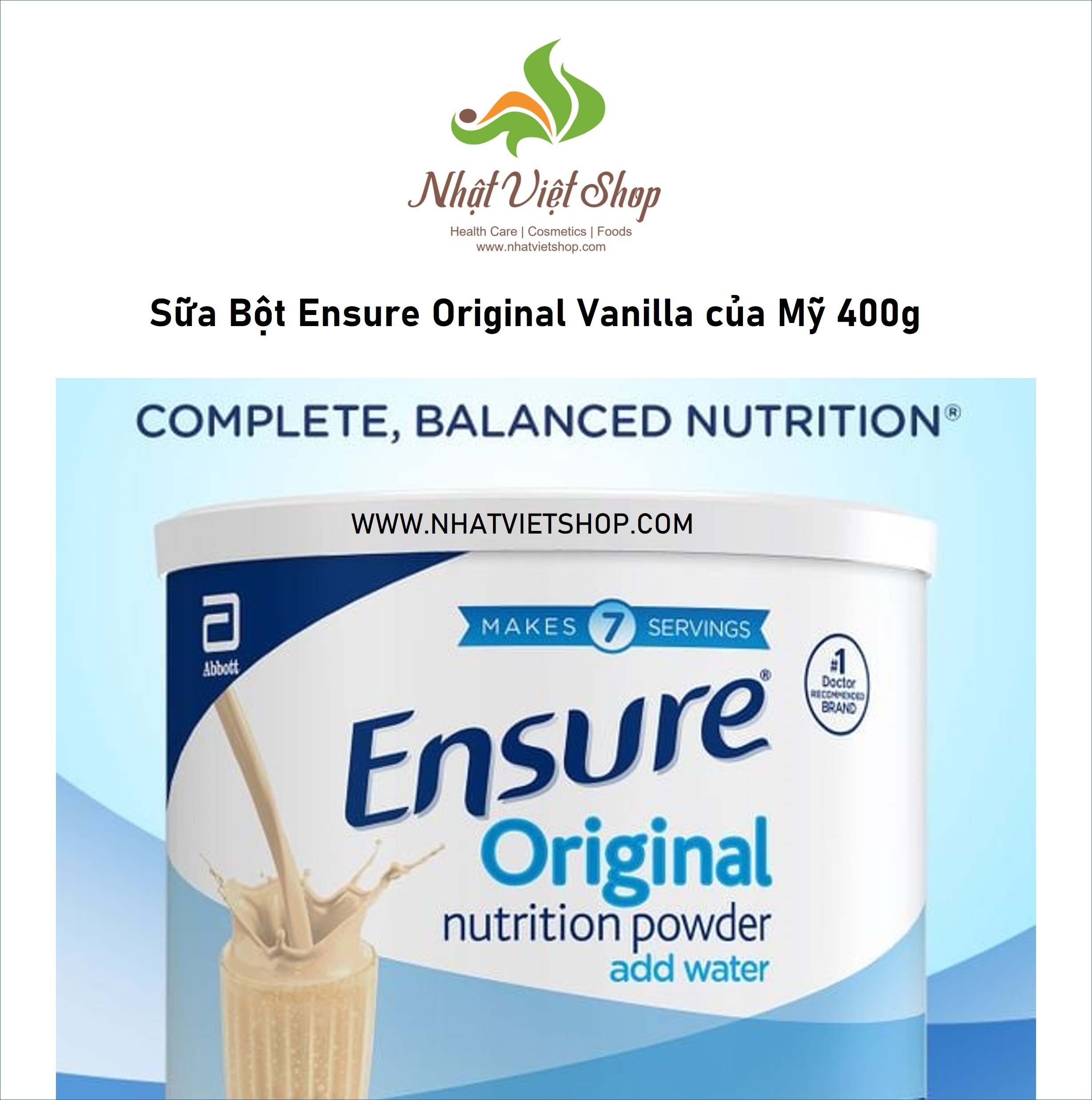 Sữa Bột dinh dưỡng Ensure Úc 850g