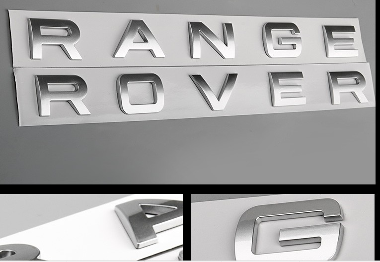 Tem Logo Chữ Nổi RANGE ROVER Trang Trí Xe