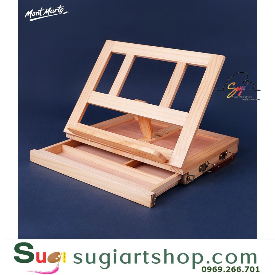 Giá vẽ để bàn có ngăn kéo mont marte-mea0023 - sugi art shop