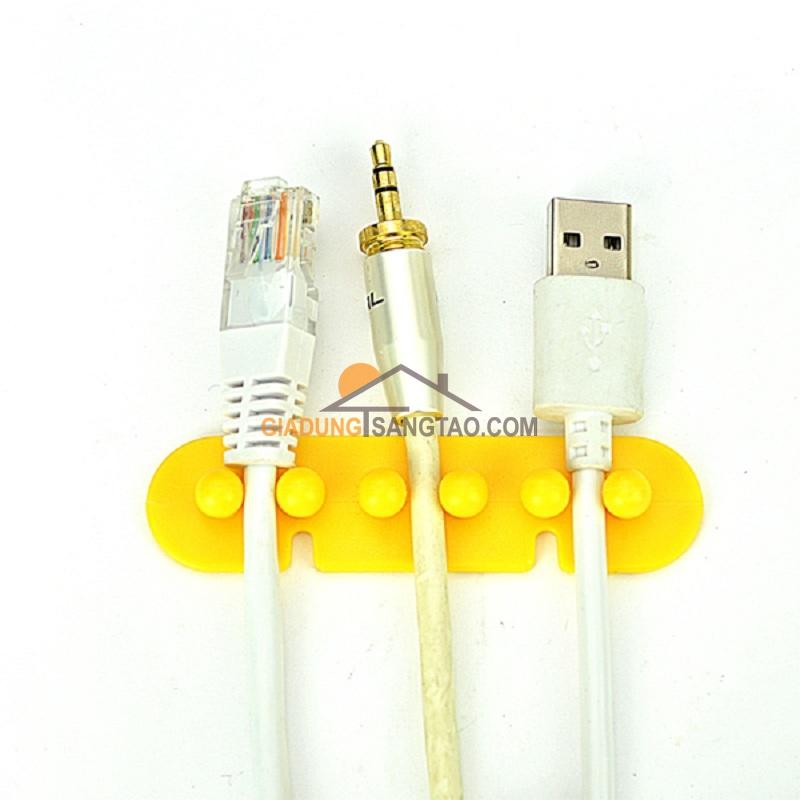 Vỉ 2 nút dài giữ dây sạc, cáp gọn gàng M1