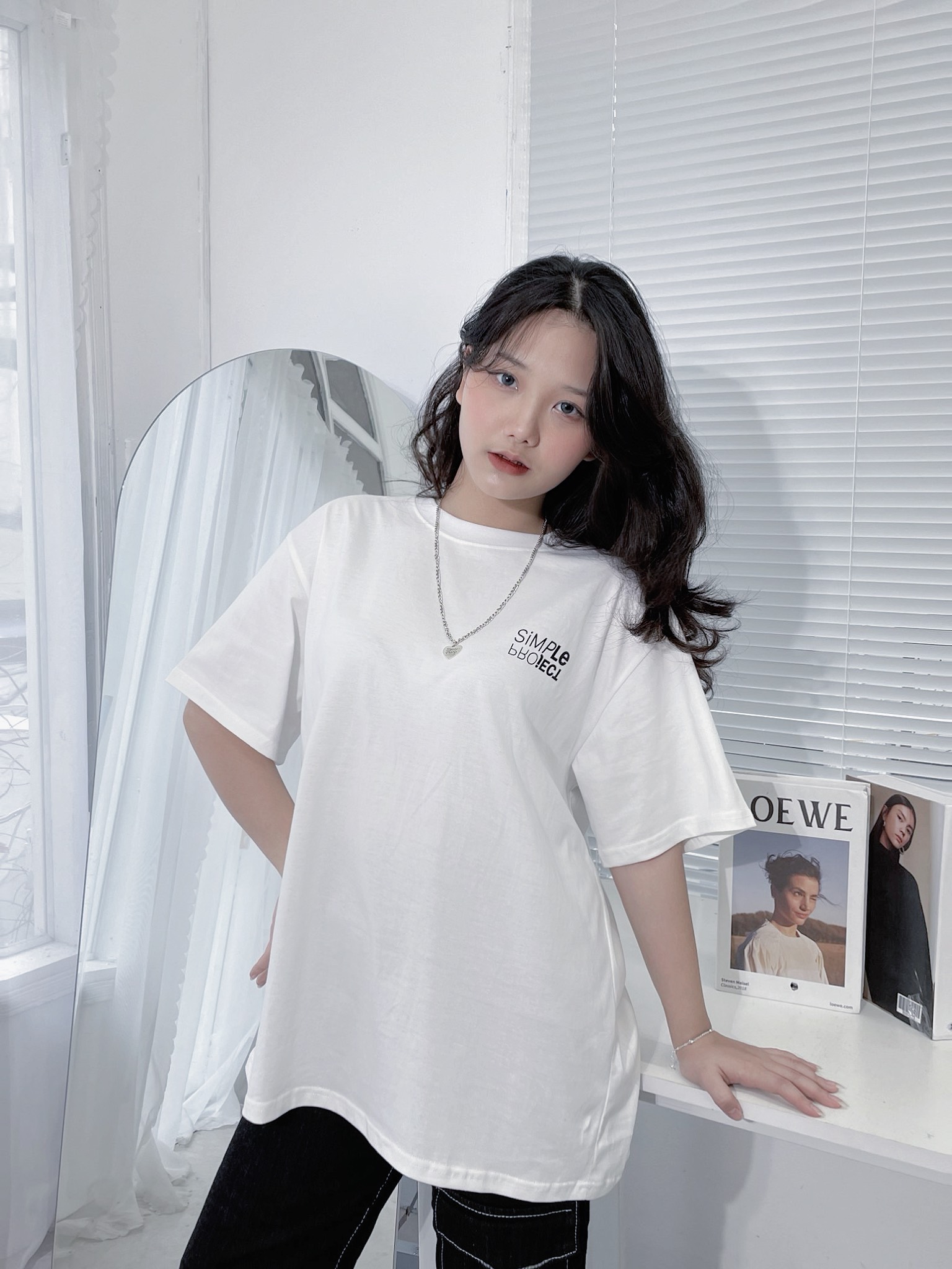 Áo Phông Unisex Form Rộng, Áo Oversize Cho Nam và Nữ Simple Project Chất Liệu 100 Cotton 2 Chiều 250gsm - Cest Simple