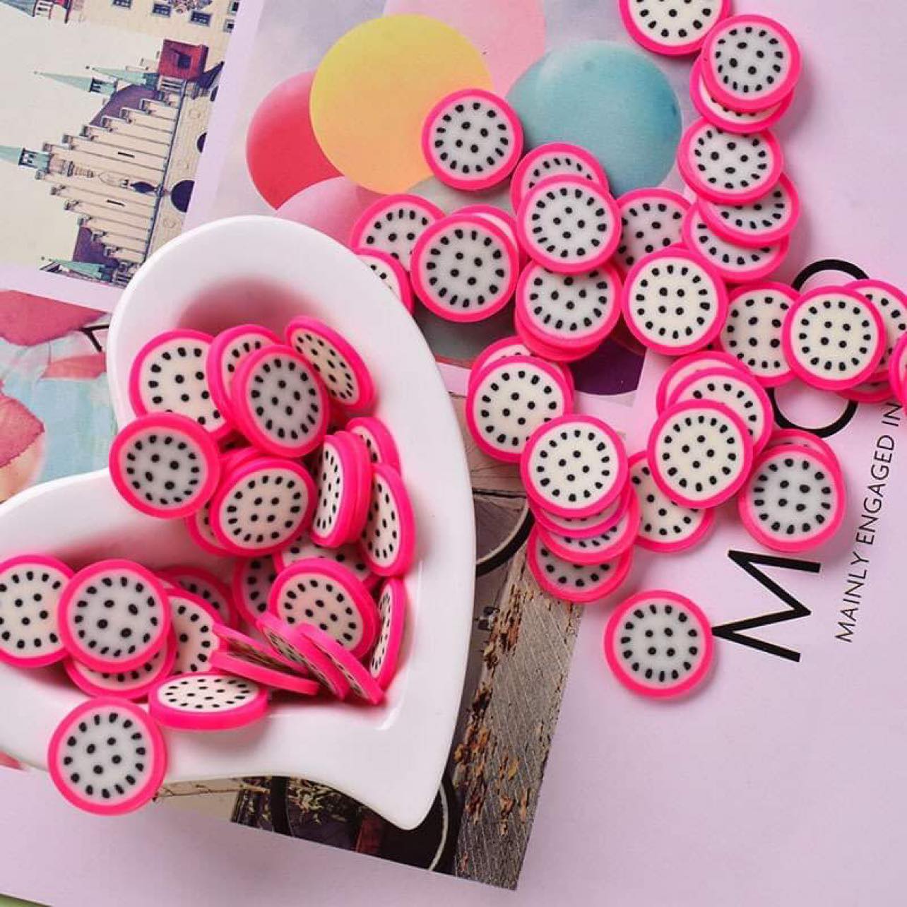 (Khéo tay hay làm) COMBO 10 Charm làm kẹp tóc, dây buộc tóc, nhẫn, trang trí mô hình...