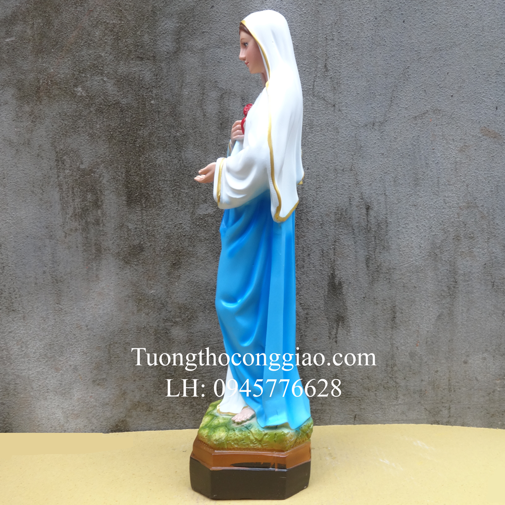 Tượng Đức Mẹ Trái Tim (Mẹ Trái Tim) 50cm