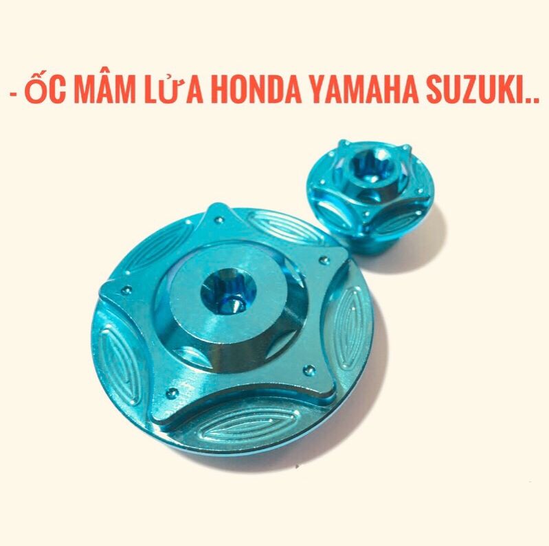 (Chuẩn GR5) Ốc mâm lửa titan các loại xe Honda Yamaha Suzuki