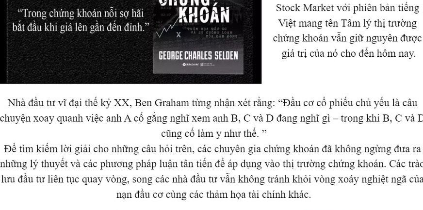 Sách - Tâm Lý Thị Trường Chứng Khoán