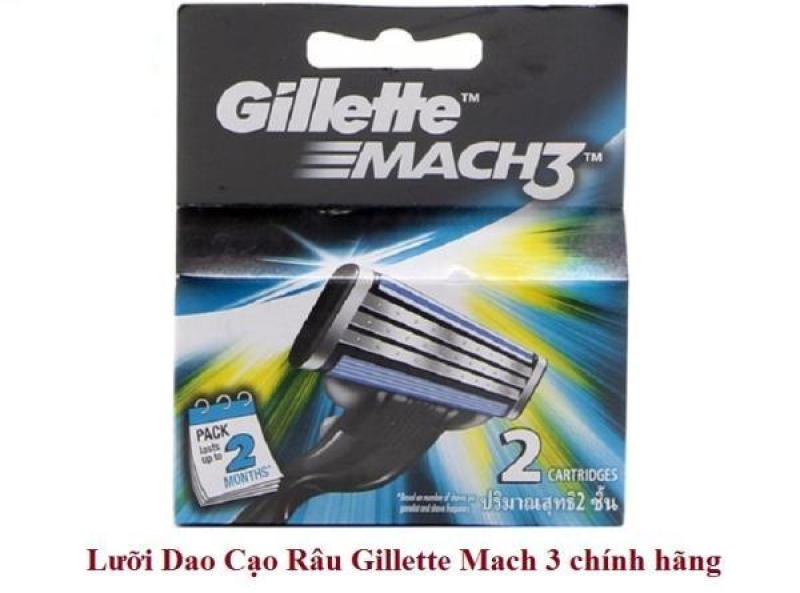 Hộp 2 lưỡi cạo râu Mach3 Basic Gillette nhập khẩu