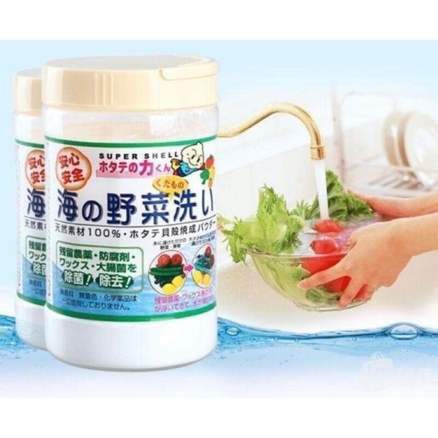 Bột sò rửa rau củ nhật bản -hủ 90g