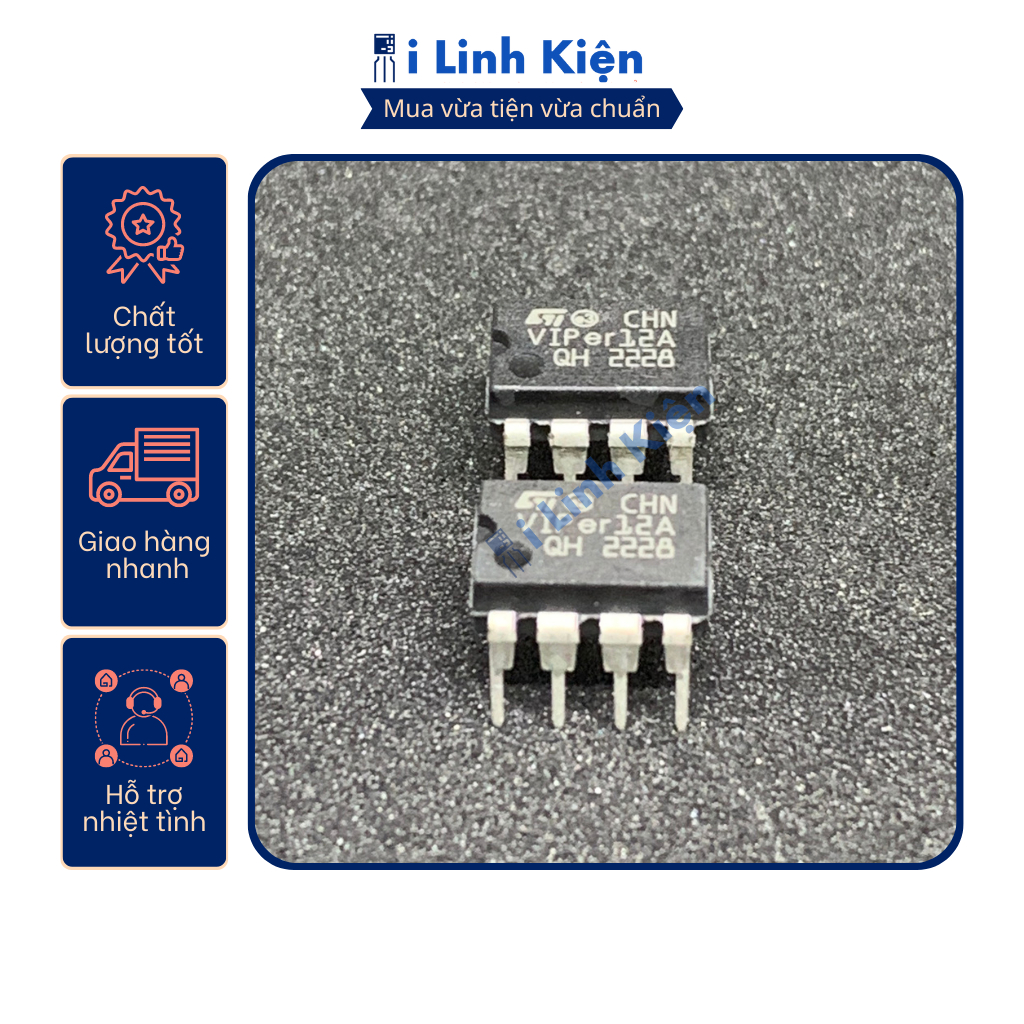 IC nguồn Viper22A chất lượng tốt.