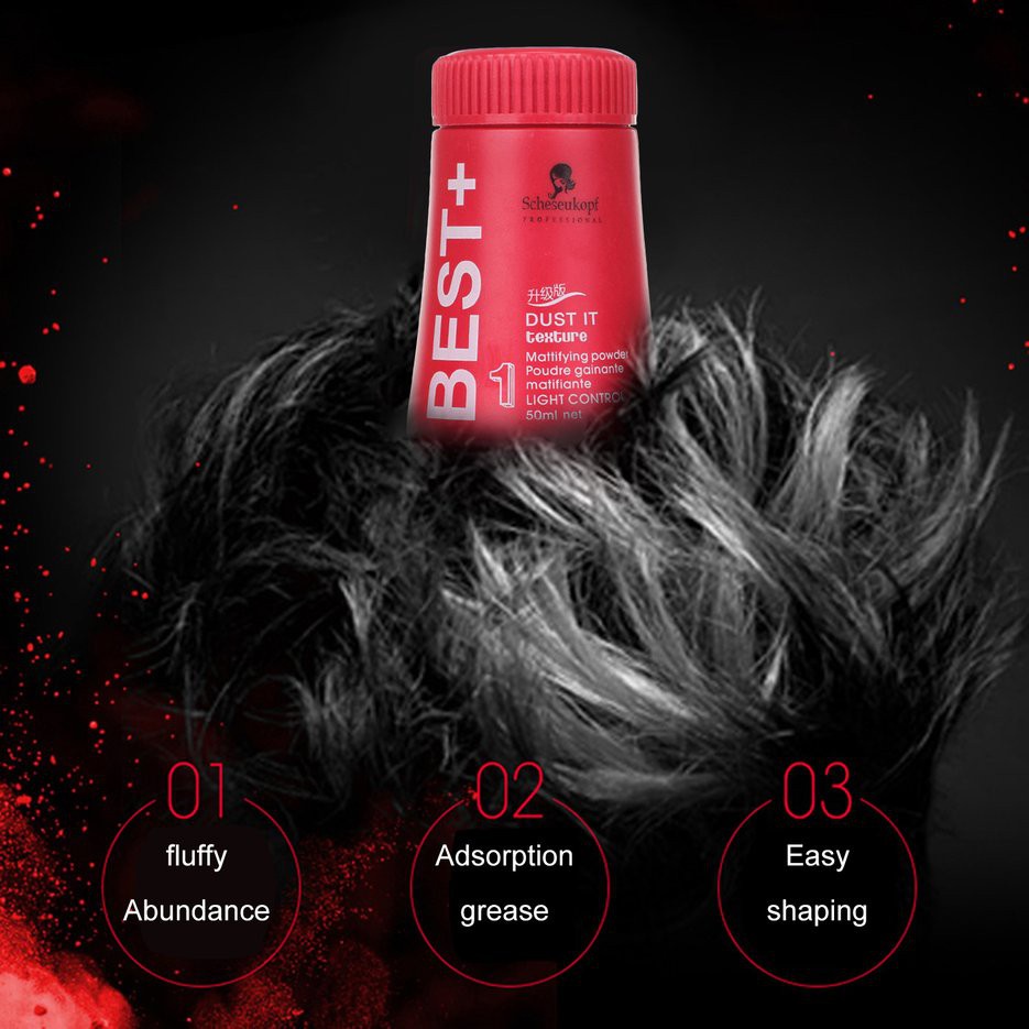 Bột Phủ Làm Phồng Tóc Cho Nam Nữ Best+ lọ 10g