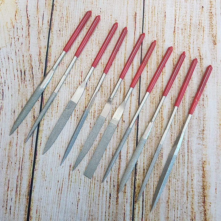 Bộ 10 dũa hợp kim đủ loại 4x160mm 5x180mm