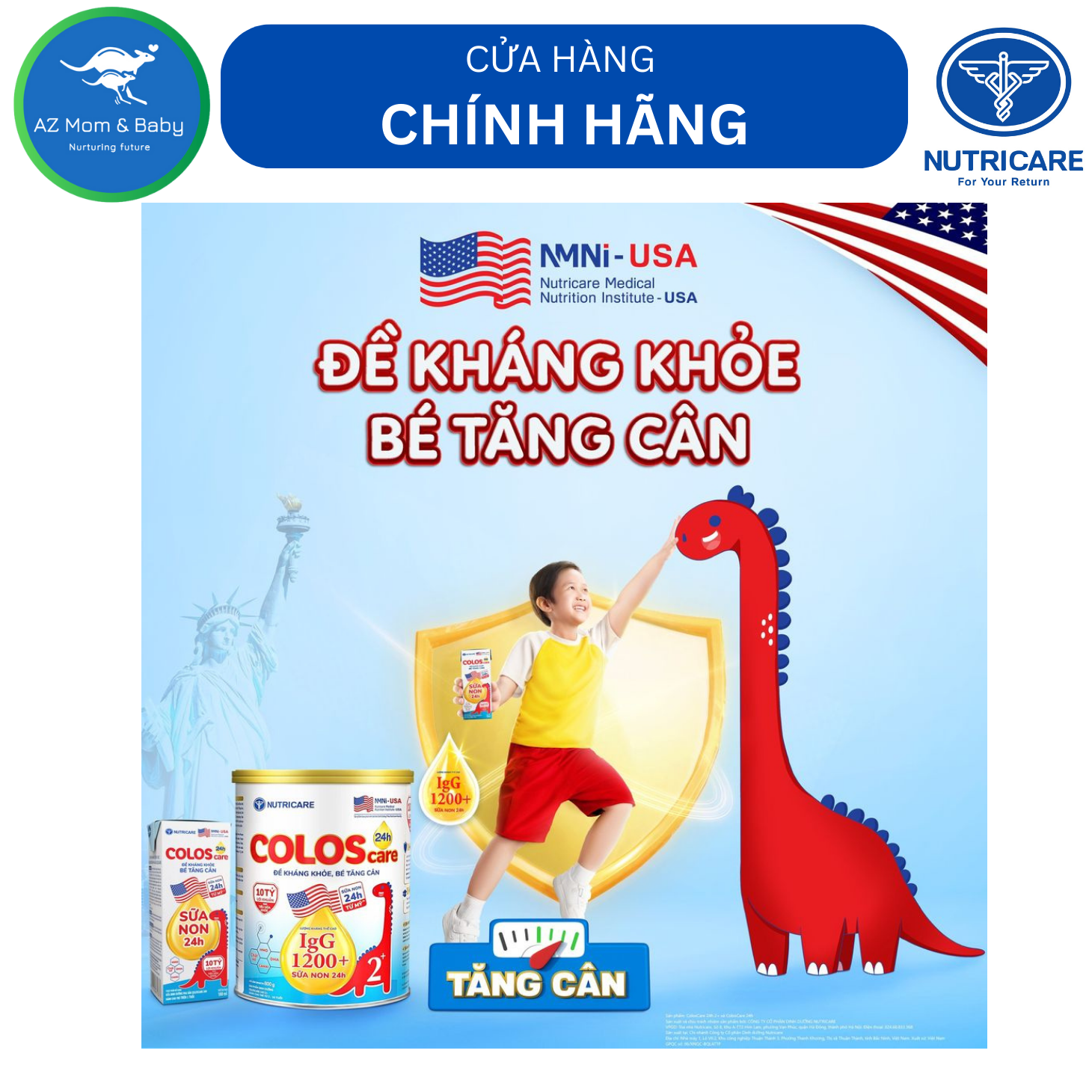Sữa bột Nutricare Coloscare 24h 2+ 800g