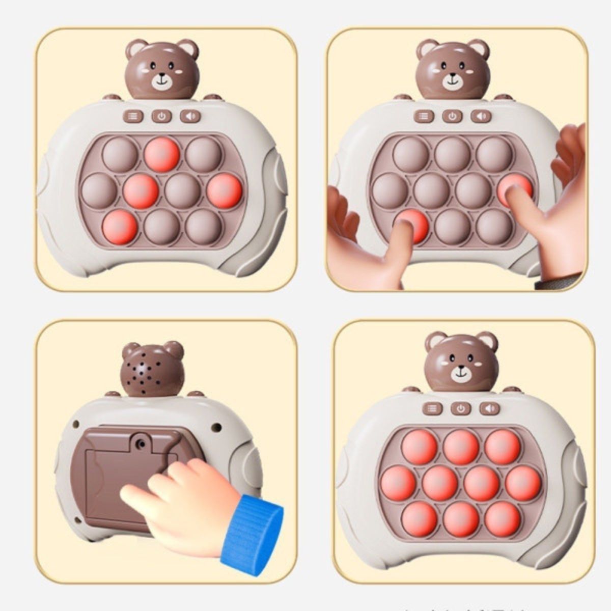 Pop it- Máy Đồ Chơi Fidget Toy Giải Trí Rèn Luyện Khả Năng Tập Trung, Phản Xạ, Xả Stress Theo Nhạc-Tiệm Nhà Sóc 2023