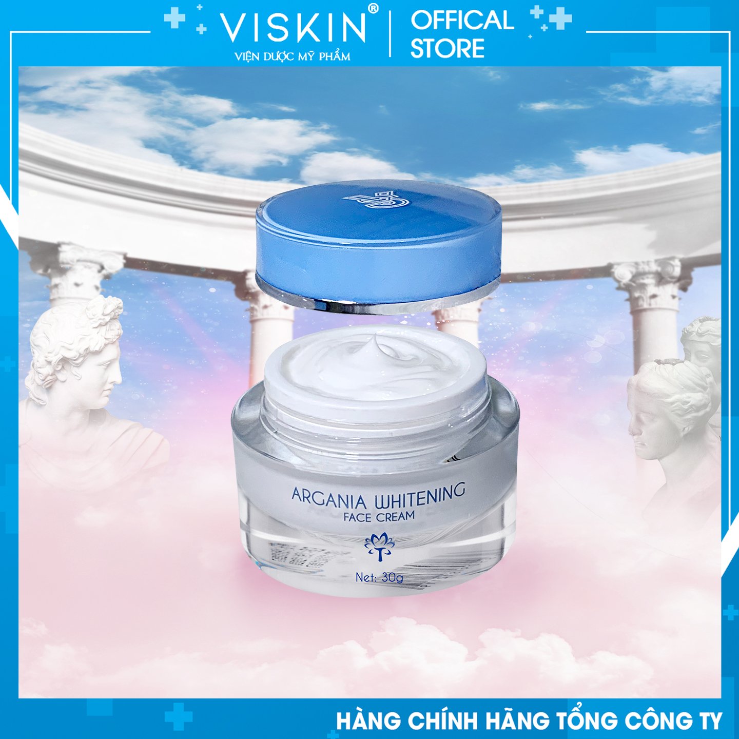 [HCM][CHÍNH HÃNG] KEM DƯỠNG TRẮNG VISKIN TINH CHẤT ARGAN