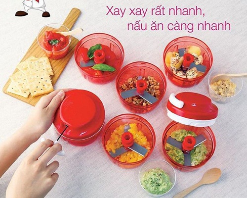 Dụng cụ xay thực phẩm Tupperware Turbo Chopper xay được cả thịt