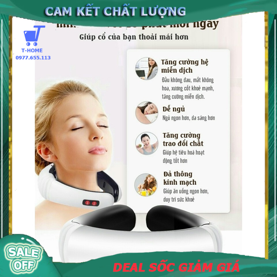 [HCM]Máy massage Cổ Vai Gáy Máy massage 3D châm cứu