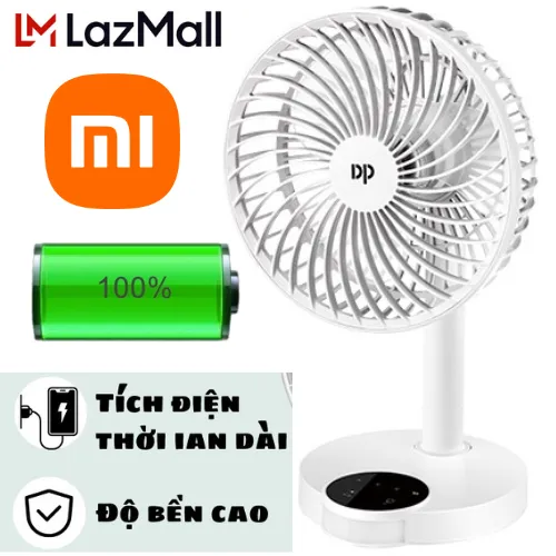 Lazmall ưu đãi xiaomi max sale 50% quạt tích điện loại lớn - quạt mini sạc điện quạt sạc pin, quạt mini để bàn, cầm tay, quạt đứng sạc usb ...quạt tích điện sạc pin để bàn dp 7626 có đèn led siêu mát tốc độ gió mạnh mẽ siêu mát mùa hè