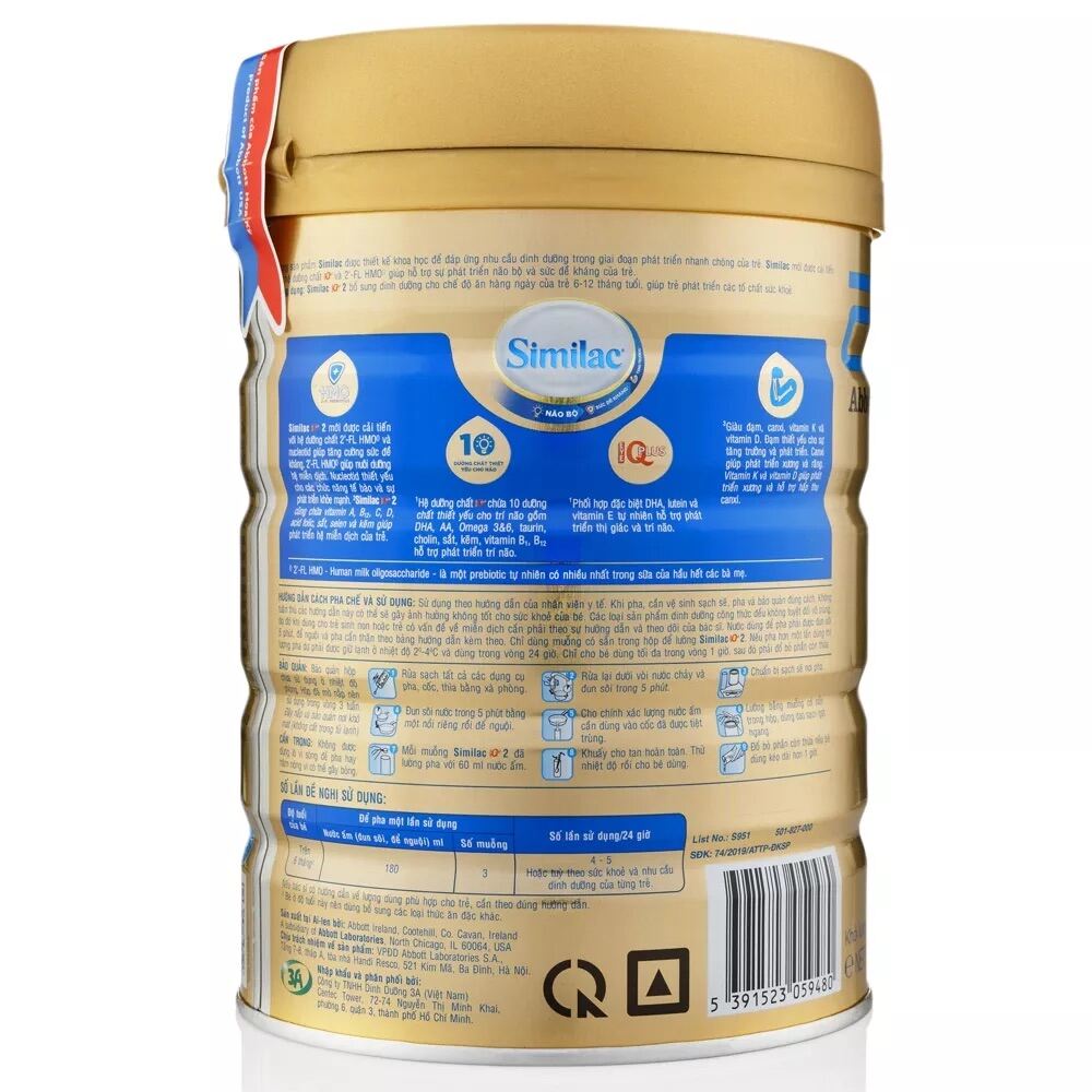 Sữa Bột Similac 5G Số 1 900g