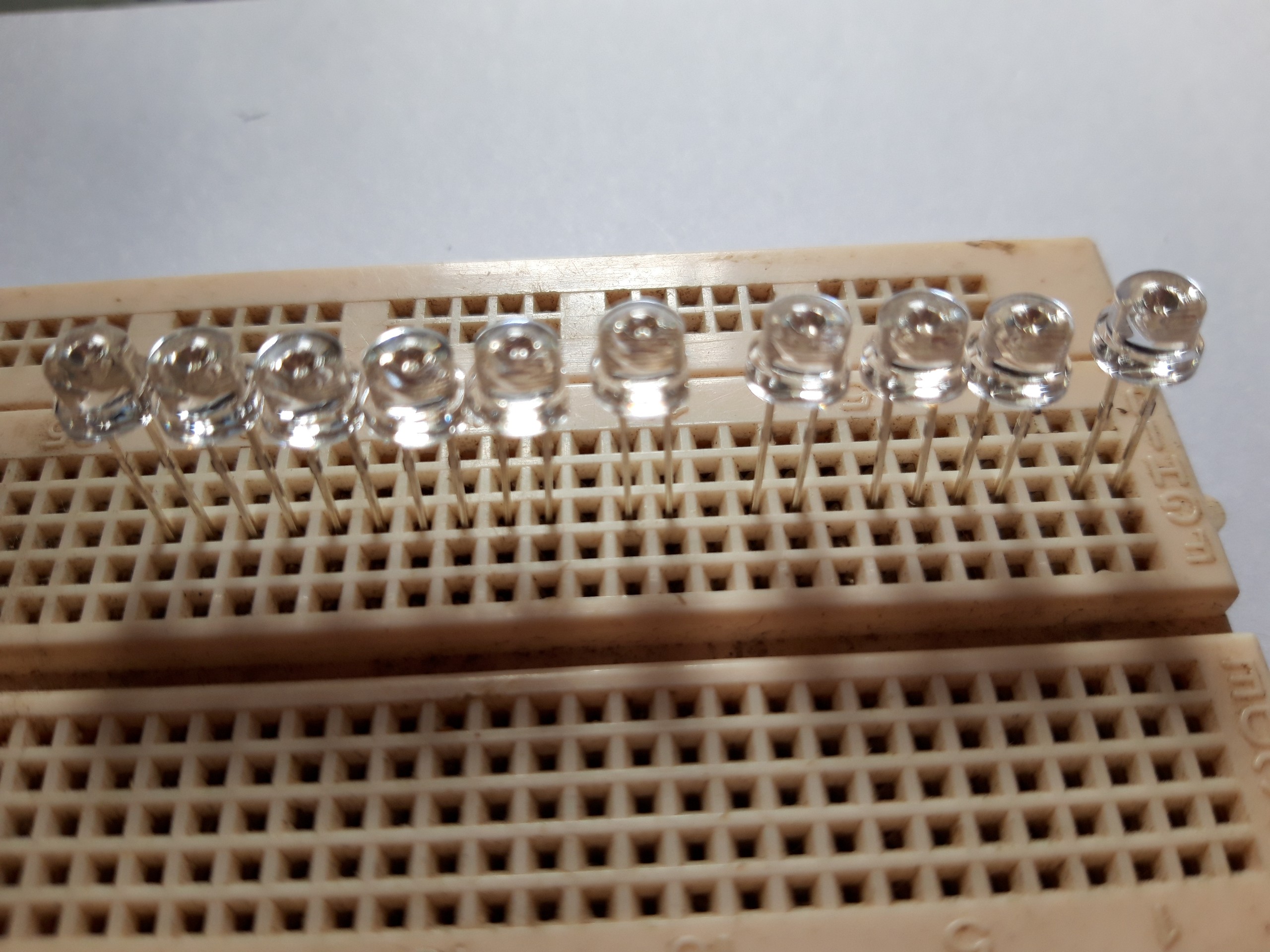 10 bóng led uv 395 hình nón