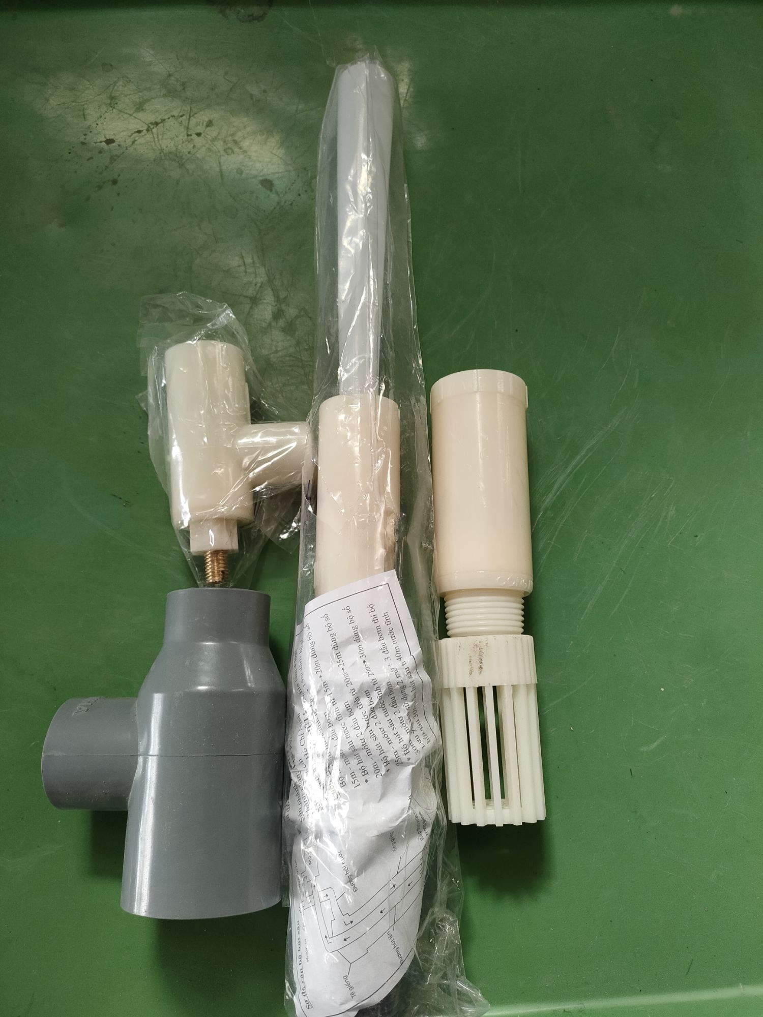 TRỌN BỘ HÚT SÂU NHẤN PHI 49 PVC (3 ron R34)+ VAN ĐIỀU ÁP 27