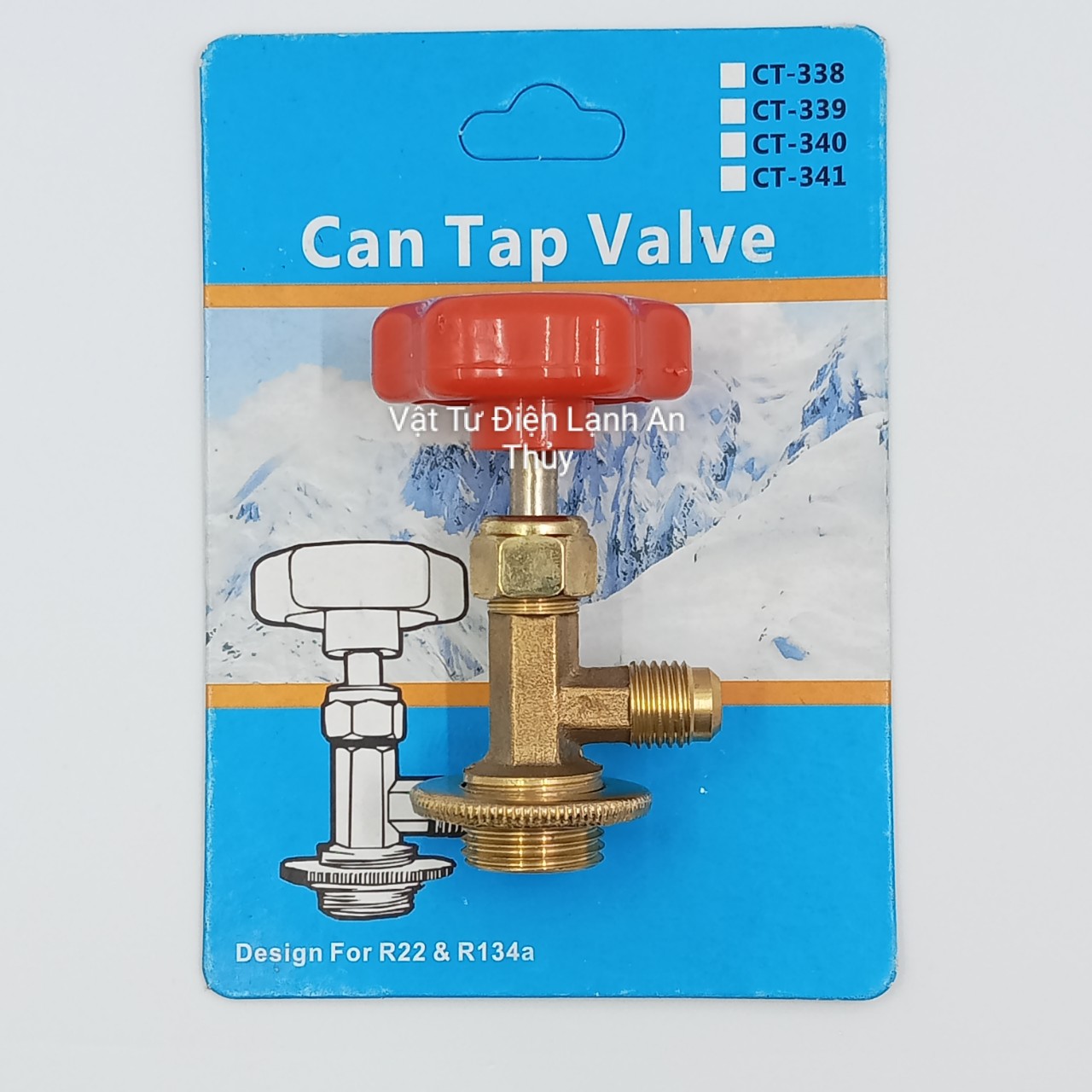 Van mở khóa gas lon r134 - đầu mở gas lon r134 - van gas lon r134 - van mở nắp gas lon r134 - dụng cụ mở gas lon
