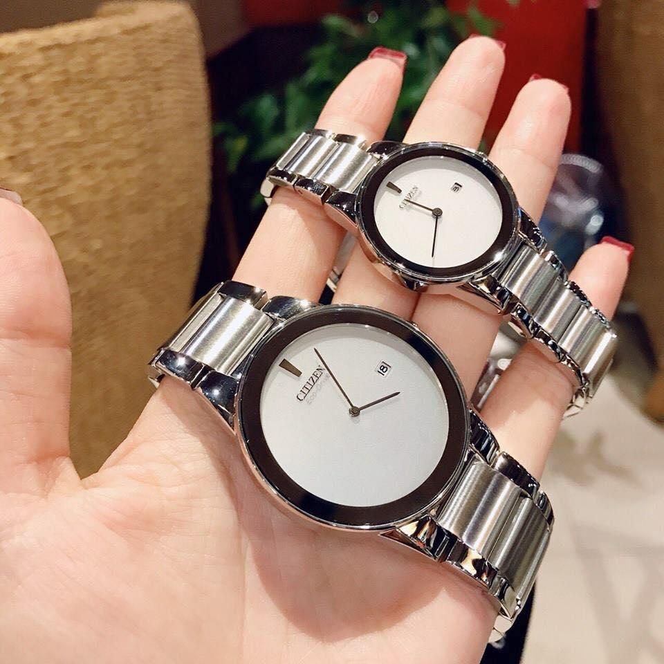 ĐỒNG HỒ ĐÔI CITIZEN ECO DRIVE GA1050-51A và AU1060-51A
