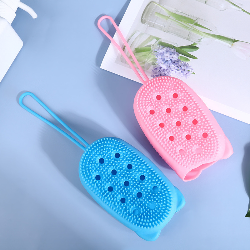 Bông tắm silicon tạo bọt 2 mặt hình Chuột