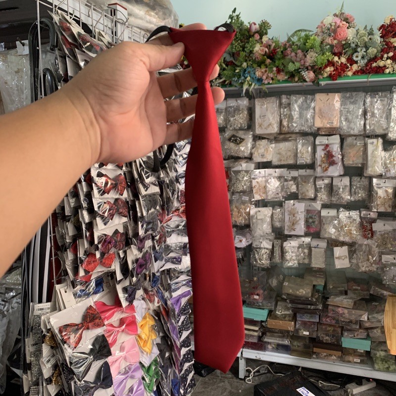 Cà vạt nam thắt sẵn dây thun cà vạt nữ sinh Cavat sinh viên