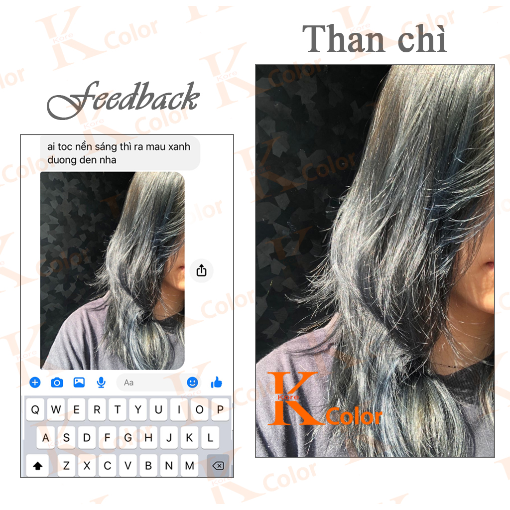 Thuốc nhuộm tóc Than Chì kcolor