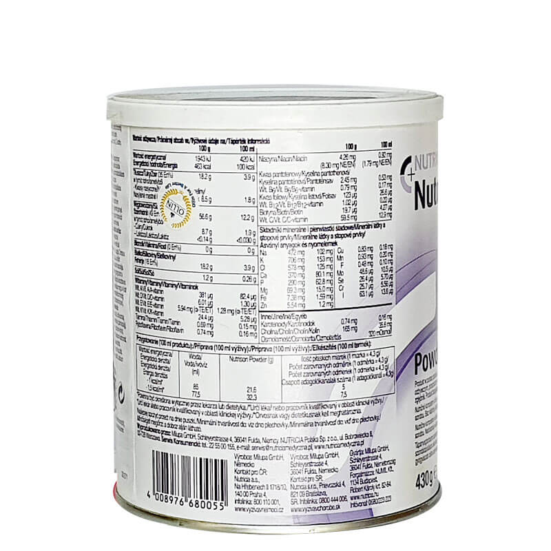 Sữa Nutrison Powder 430g (dinh dưỡng cho người ốm)