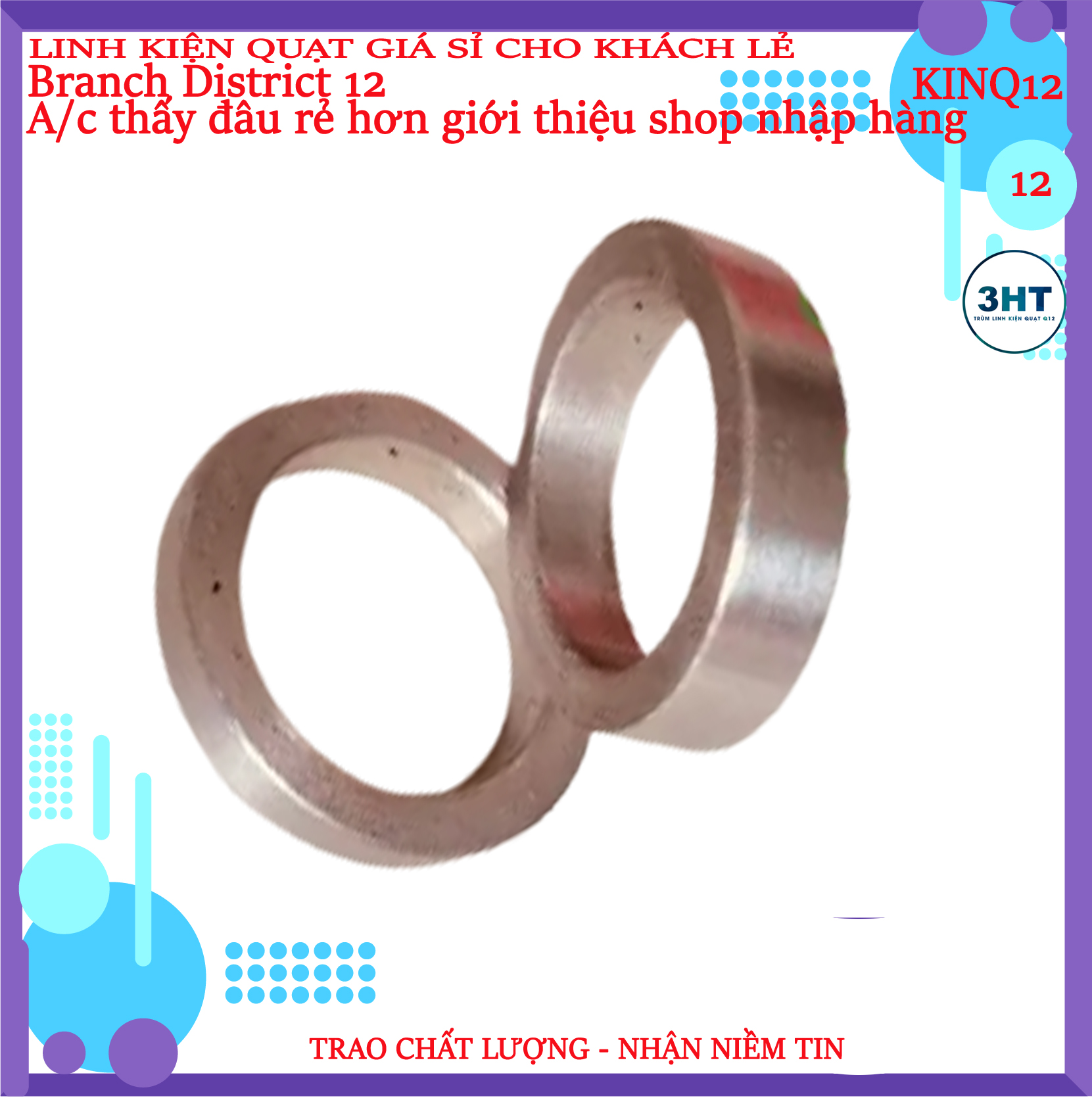 1 cặp Sơ Mi ép bạc đạn 608 cho moter