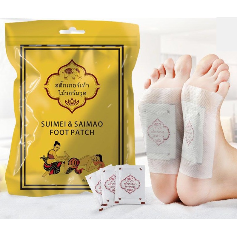 [Túi 10 Miếng] Miếng Dán Thải Độc Chân Lana Foot Patch Thái Lan