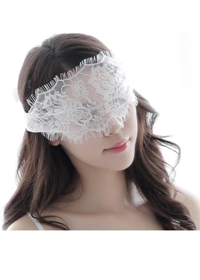 Mặt nạ ren cô dâu quyến rũ - Màu trắng