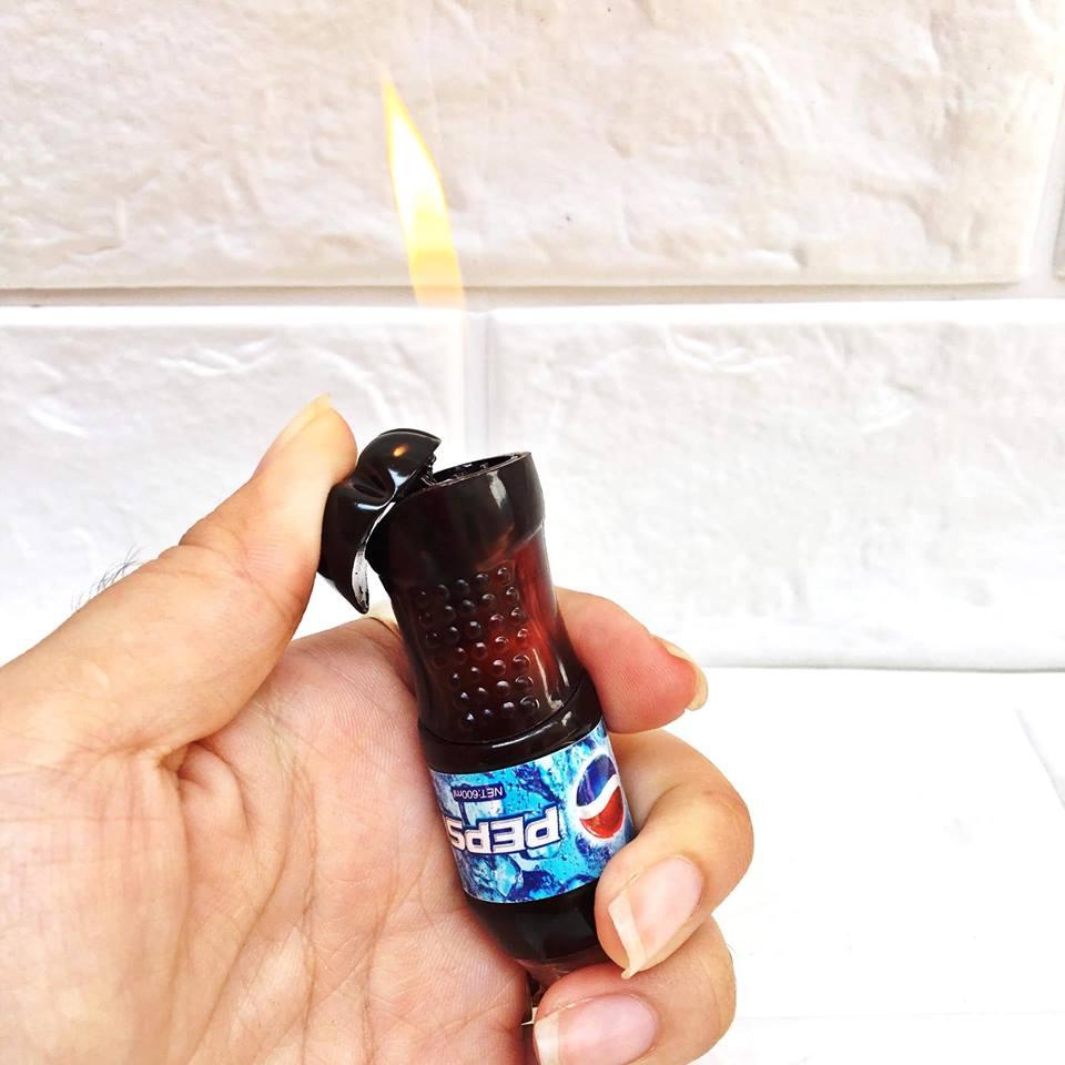[HCM]BẬT LỬA - MÓC KHÓA HÌNH CHAI NƯỚC CÁC KIỂU - (XÀI GAS)