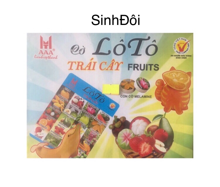 Cờ lô tô trái cây của Liên Hiệp Thành - cờ giải trí cao cấp - vừa chơi vừa học