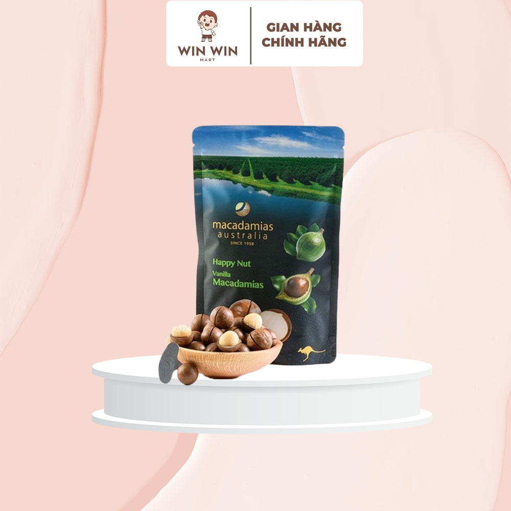 Hạt Macca Úc Macadamias Happy Nut 225g