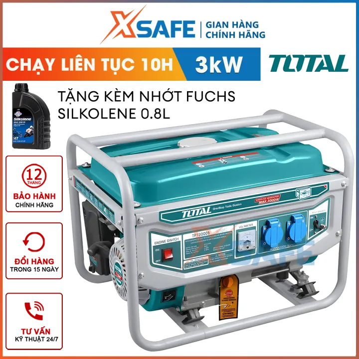 15L capacity 12 months continuous running 12 H warranty total 3.0 kW gasoline generator mini home generator tp130005-1