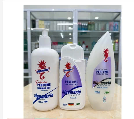 Sữa tắm cá ngựa Algemarin Perfume chai vòi 600ml Đức