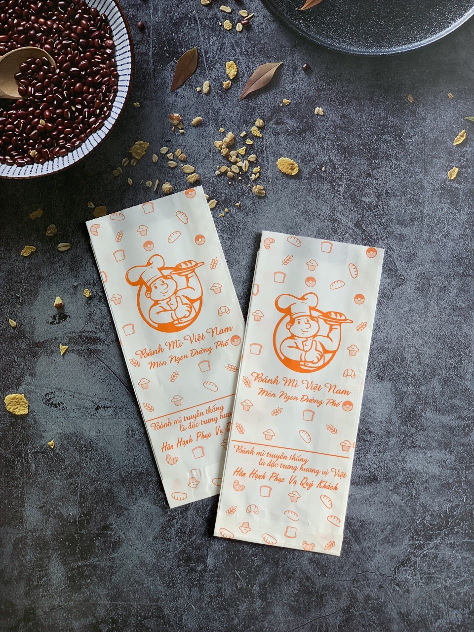 Túi giấy bánh mì thấm dầu 500 - 1000 túi