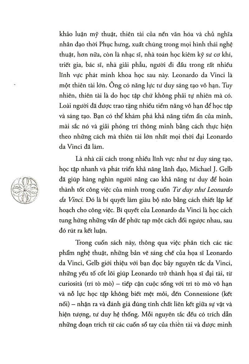 Sách - Tư duy như Leonardo Da Vinci