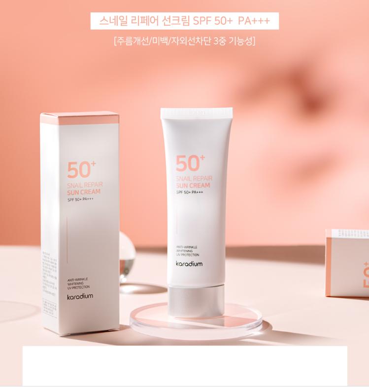 Kem chống nắng Karadium Sun Snail Repair Cream 70ml
