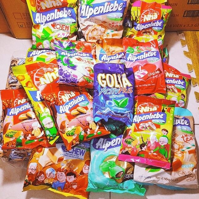 Kẹo Alpenliebe gói nhỏ các vị