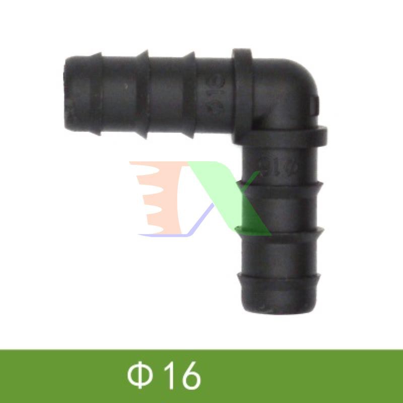 Góc 90 cho ống φ16 mm goc16, cút góc ống pe, ldpe, hdpe, pvc d16, cua góc 90 độ