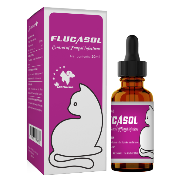 Fluccasol nấm cho mèo 20ml - GFB Pharma