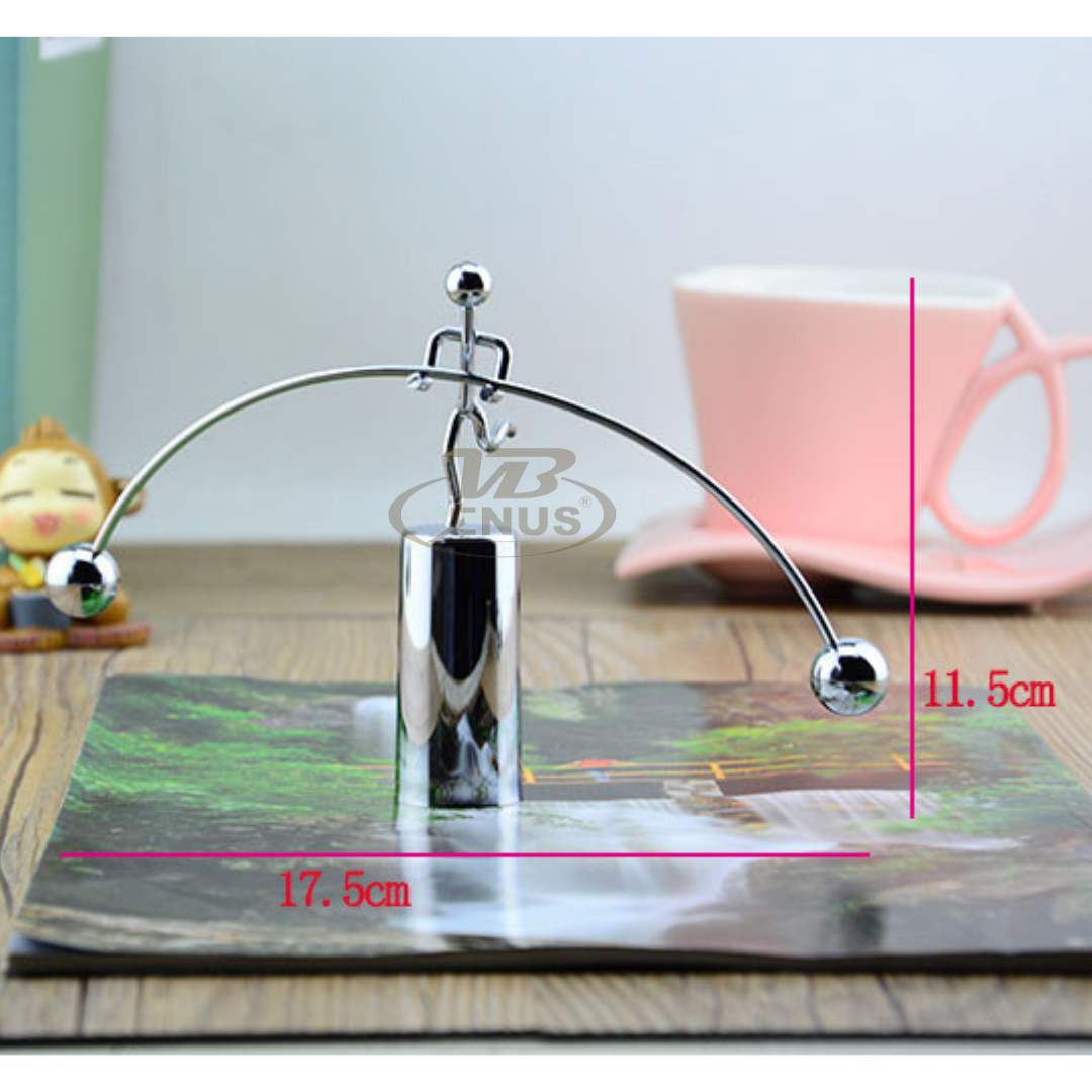 Con lắc tự cân bằng Newton vật lý để bàn, đồ chơi khoa học trang trí bàn làm viêc, đồ decor vui nhộn giúp thư giãn