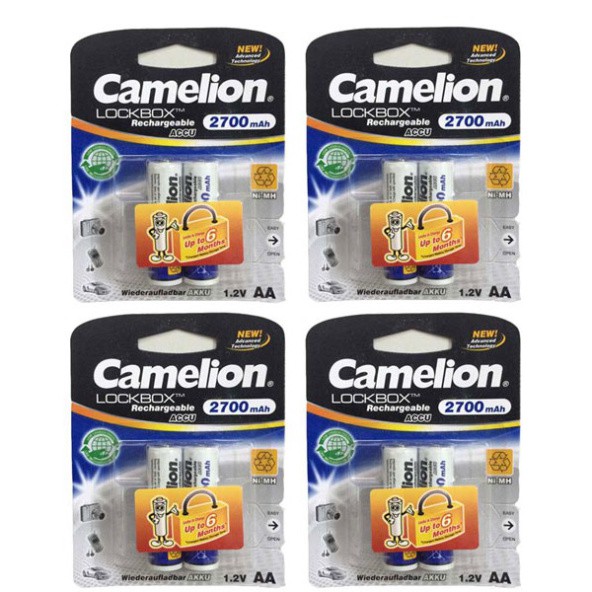 Pin AA Sạc 2700mah CAMELION chính hãng.