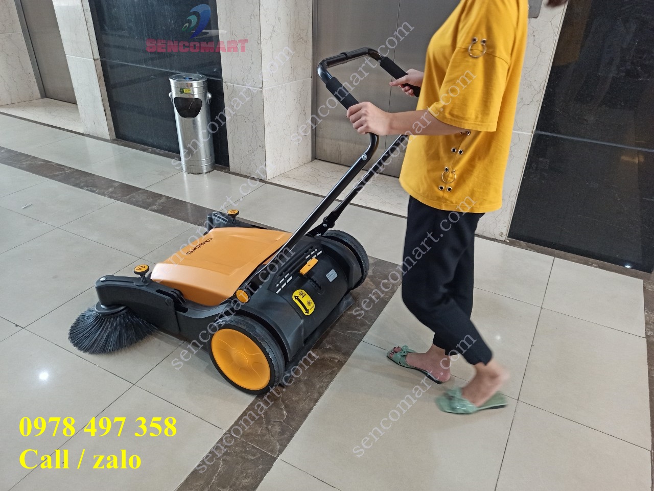 Máy dọn vệ sinh siêu nhanh đẩy tay clepro 103/2