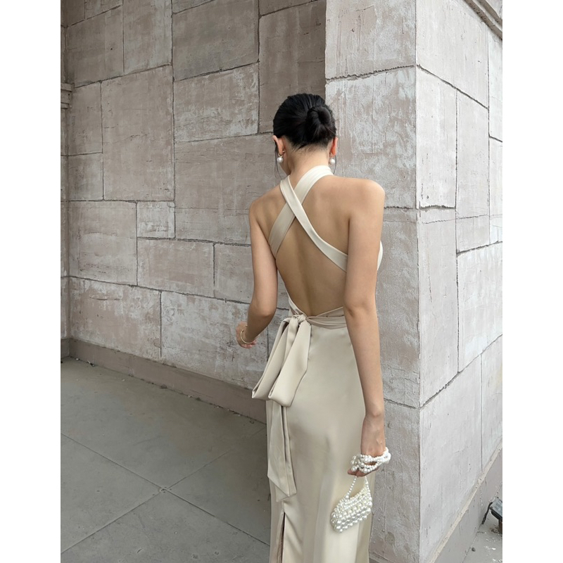 [Kisserine] Đầm lụa PHOEBE SILK DRESS - Thời trang nữ thiết kế - lụa cao cấp