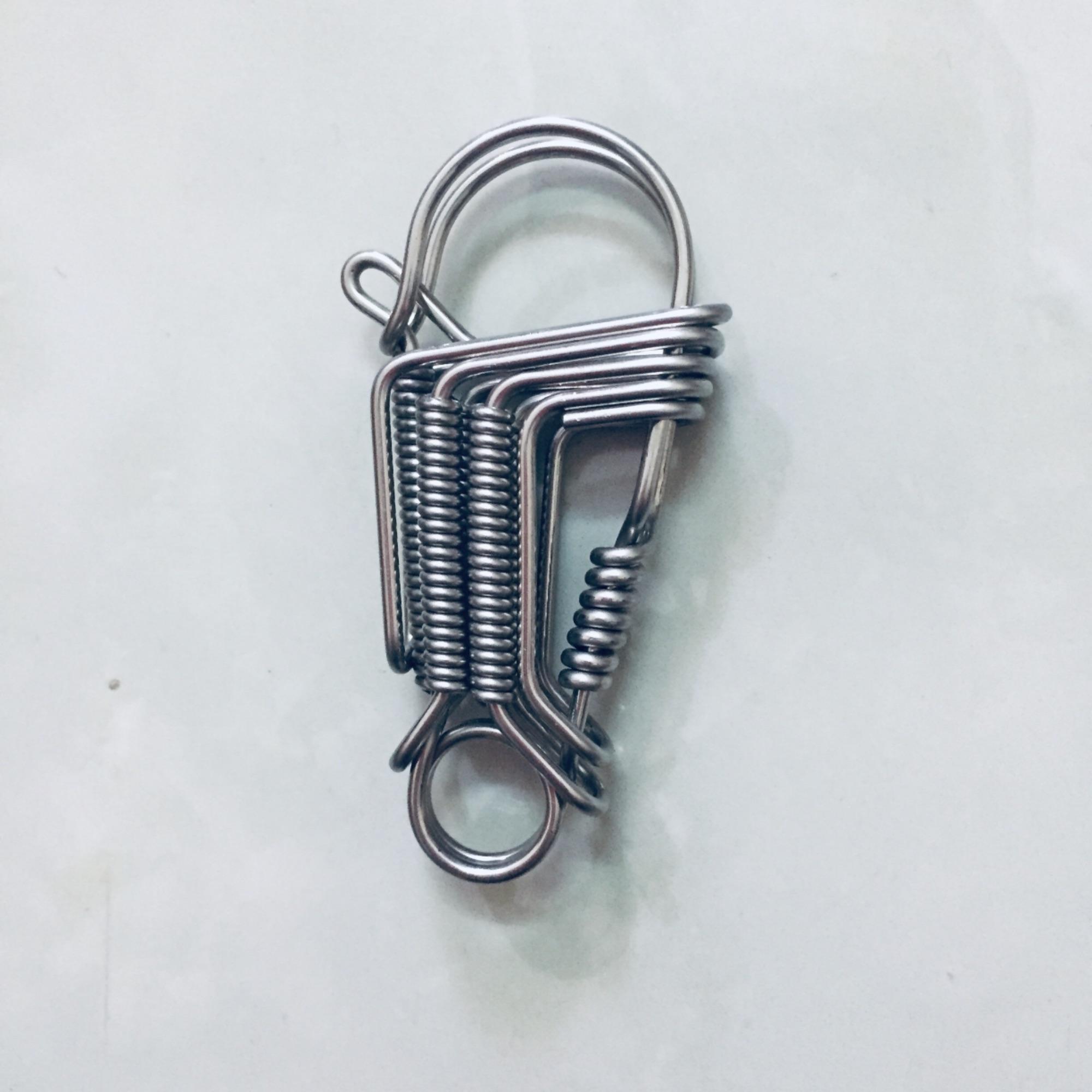 Móc khoá inox hình chim cánh cụt ms 01